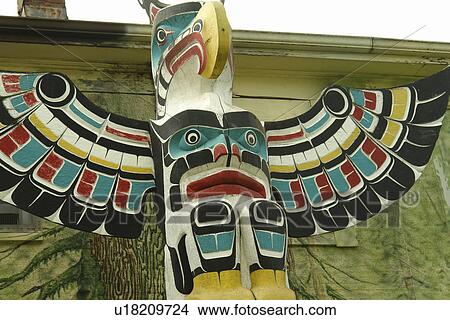 Duncan, British Columbia, Canada, Vancouver Island, Totem poles View Large Photo Image Picture - Duncan, British Columbia, Canada, Vancouver Island, Totem poles. Fotosearch