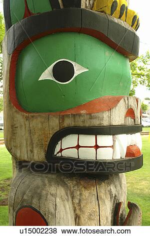 Duncan, British Columbia, Canada, Vancouver Island, Totem poles View Large Photo Image Stock Photo - Duncan, British Columbia, Canada, Vancouver Island, Totem poles. Fotosearch