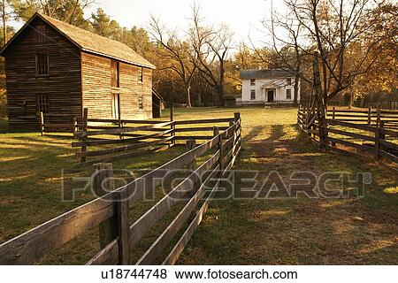Durham, NC, North Carolina, Bennett Place State Historic Site, autumn View Large Photo Image Stock Photo - Durham, NC, North Carolina, Bennett Place State Historic Site, autumn. Fotosearch
