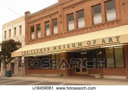 Stock Image -  Ellensburg, WA, Washington, Historic Downtown, Clymer Museum of Art. Fotosearch