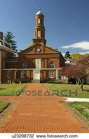 Stock Image -  Emmitsburg, MD, Maryland, National Fallen Firefighter Memorial and Foundation, Firefighters Chapel. Fotosearch