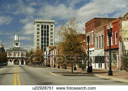 Stock Image -  Fayetteville, NC, North Carolina, Downtown. Fotosearch