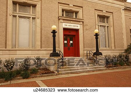 Stock Image -  Fayetteville, NC, North Carolina, Downtown, The Arts Center. Fotosearch