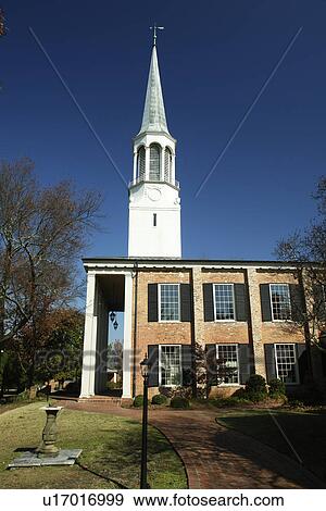 Stock Photo -  Fayetteville, NC, North Carolina, Downtown, First Presbyterian Church. Fotosearch
