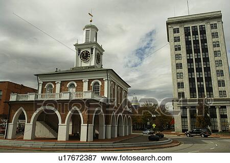 Stock Photo -  Fayetteville, NC, North Carolina, Downtown, The Market House. Fotosearch