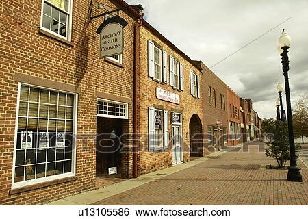 Stock Photograph -  Fayetteville, NC, North Carolina, Downtown, Archway on the Commons. Fotosearch