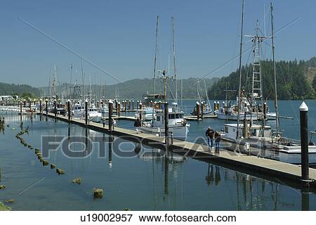 Florence, OR, Oregon, Pacific Ocean, Pacific Coast Scenic Byway, Rt Route, Highway 101, Old Town Florence, harbor, waterfront View Large Photo Image Stock Photo - Florence, OR, Oregon, Pacific Ocean, Pacific Coast Scenic Byway, Rt Route, Highway 101, Old Town Florence, harbor, waterfront. Fotosearch
