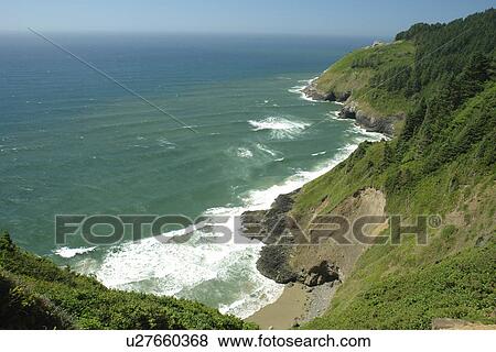 Florence, OR, Oregon, Pacific Ocean, Pacific Coast Scenic Byway, Rt Route, Highway 101, Sea Lion Point View Large Photo Image Stock Photo - Florence, OR, Oregon, Pacific Ocean, Pacific Coast Scenic Byway, Rt Route, Highway 101, Sea Lion Point. Fotosearch