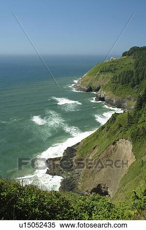 Florence, OR, Oregon, Pacific Ocean, Pacific Coast Scenic Byway, Rt Route, Highway 101, Sea Lion Point View Large Photo Image Stock Photography - Florence, OR, Oregon, Pacific Ocean, Pacific Coast Scenic Byway, Rt Route, Highway 101, Sea Lion Point. Fotosearch