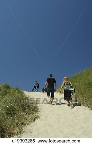 Stock Photography -  Florence, OR, Oregon, Pacific Ocean, Pacific Coast Scenic Byway, Rt Route, Highway 101, Oregon Dunes National Recreation Area, Siuslaw National Forest, Jessie M. Honeyman Memorial State Park, dunes, beach. Fotosearch