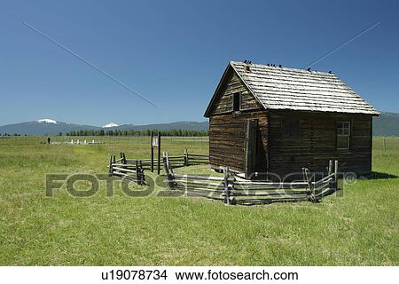 Fort Klamath, OR, Oregon, Wood river Valley, Fort Klamath Historical Frontier Post and Museum, Jail View Large Photo Image Picture -  Fort Klamath, OR, Oregon, Wood river Valley, Fort Klamath Historical Frontier Post and Museum, Jail. Fotosearch