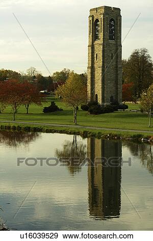 Stock Photo -  Frederick, MD, Maryland, Baker Park, Bell Tower. Fotosearch