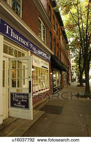 Stock Image -  Frederick, MD, Maryland, Historic Downtown. Fotosearch