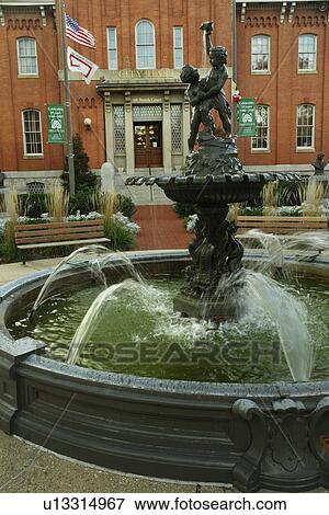 Stock Photo -  Frederick, MD, Maryland, Historic Downtown, City Hall. Fotosearch