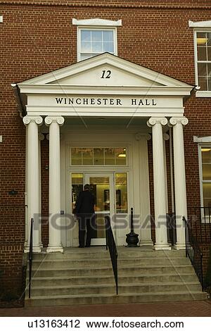Stock Image -  Frederick, MD, Maryland, Seat of County Government, Winchester Hall. Fotosearch
