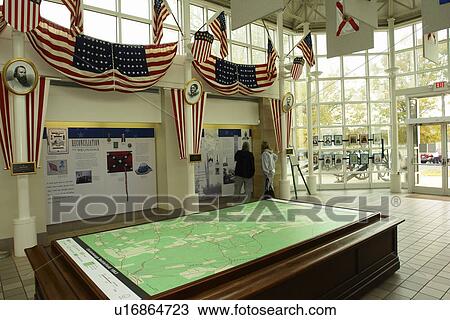 Stock Image -  GA, Georgia, Chickamauga & Chattanooga National Military Park, visitor center. Fotosearch