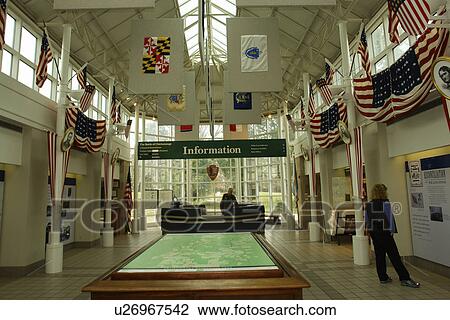 Stock Image -  GA, Georgia, Chickamauga & Chattanooga National Military Park, visitor center. Fotosearch