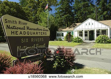 Gasquet City, CA, California, Smith River National Recreation Area Headquarters, Six Rivers National Forest, sign, Ranger Station, Visitor Center View Large Photo Image Stock Photo - Gasquet City, CA, California, Smith River National Recreation Area Headquarters, Six Rivers National Forest, sign, Ranger Station, Visitor Center. Fotosearch