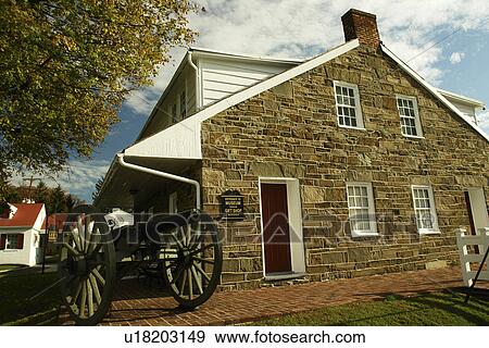 Stock Photo -  Gettysburg, PA, Pennsylvania, General Robert E. Lee's Headquarters Museum, Visitor Center. Fotosearch