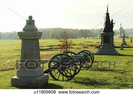 Stock Photo -  Gettysburg, PA, Pennsylvania, Gettysburg National Military Park, High Water Mark. Fotosearch