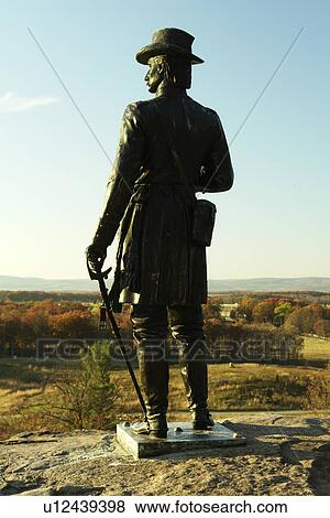 Gettysburg, PA, Pennsylvania, Gettysburg National Military Park, Little Round Top, Statue Brigadier General Warren View Large Photo Image Stock Photo - Gettysburg, PA, Pennsylvania, Gettysburg National Military Park, Little Round Top, Statue Brigadier General Warren. Fotosearch