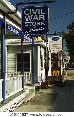 Gettysburg, PA, Pennsylvania, downtown, Civil War Store View Large Photo Image Stock Photo - Gettysburg, PA, Pennsylvania, downtown, Civil War Store. Fotosearch