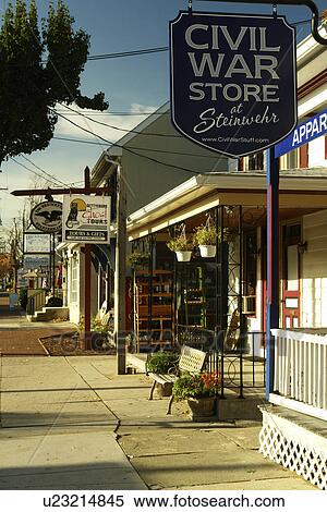 Gettysburg, PA, Pennsylvania, downtown, Civil War Store View Large Photo Image Stock Photography - Gettysburg, PA, Pennsylvania, downtown, Civil War Store. Fotosearch