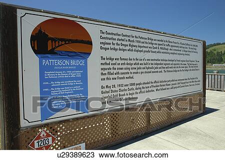 Gold Beach, OR, Oregon, Pacific Ocean, Pacific Coast Scenic Byway, Rt Route, Highway 101, Patterson Bridge, interpretive sign View Large Photo Image Stock Image - Gold Beach, OR, Oregon, Pacific Ocean, Pacific Coast Scenic Byway, Rt Route, Highway 101, Patterson Bridge, interpretive sign. Fotosearch