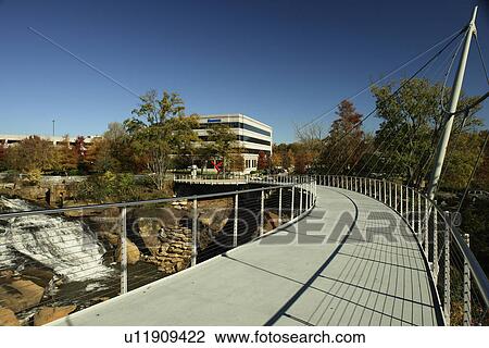 Greenville, SC, South Carolina, Reedy River Falls Historic Park, autumn, foot bridge View Large Photo Image Stock Image - Greenville, SC, South Carolina, Reedy River Falls Historic Park, autumn, foot bridge. Fotosearch
