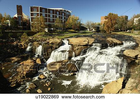 Greenville, SC, South Carolina, Reedy River Falls Historic Park, autumn View Large Photo Image Stock Photo - Greenville, SC, South Carolina, Reedy River Falls Historic Park, autumn. Fotosearch