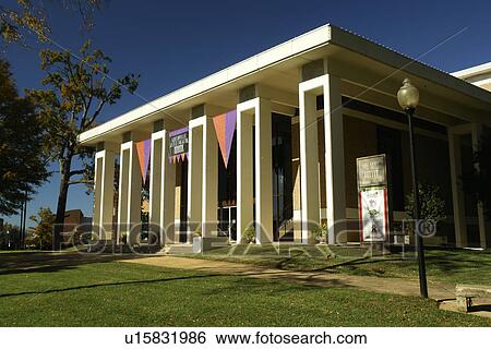Stock Photograph -  Greenville, SC, South Carolina, Greenville Little Theatre, autumn. Fotosearch