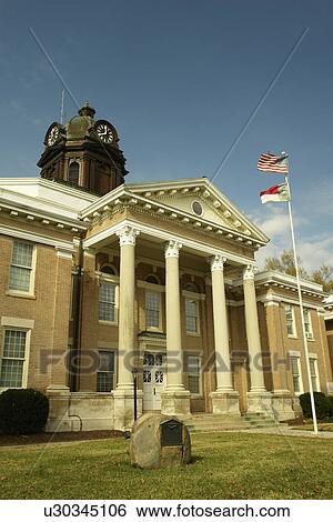 Stock Photograph -  Halifax, NC, North Carolina, Historic Halifax, Courthouse. Fotosearch