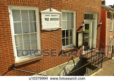 Harpers Ferry, WV, West Virginia, Historic Downtown, John Brown Wax Museum View Large Photo Image Picture - Harpers Ferry, WV, West Virginia, Historic Downtown, John Brown Wax Museum. Fotosearch