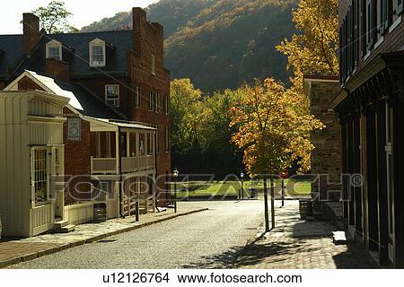 Harpers Ferry, WV, West Virginia, Historic Downtown View Large Photo Image Picture - Harpers Ferry, WV, West Virginia, Historic Downtown. Fotosearch
