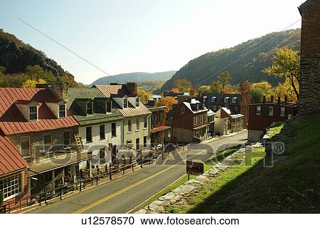 Harpers Ferry, WV, West Virginia, Historic Downtown View Large Photo Image Stock Image - Harpers Ferry, WV, West Virginia, Historic Downtown. Fotosearch