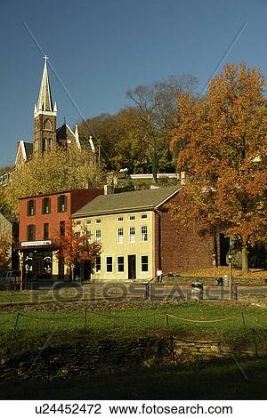 Harpers Ferry, WV, West Virginia, Historic Downtown, National Historical Park View Large Photo Image Stock Image - Harpers Ferry, WV, West Virginia, Historic Downtown, National Historical Park. Fotosearch