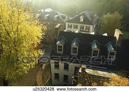 Stock Photo -  Harpers Ferry, WV, West Virginia, Historic Downtown. Fotosearch