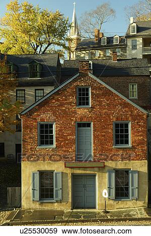 Stock Photo -  Harpers Ferry, WV, West Virginia, Historic Downtown, National Historical Park. Fotosearch