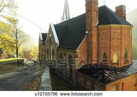 Harpers Ferry, WV, West Virginia, Historic Downtown, St Peter's Roman Catholic Church View Large Photo Image Stock Photograph - Harpers Ferry, WV, West Virginia, Historic Downtown, St Peter's Roman Catholic Church. Fotosearch
