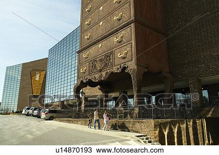 Stock Image -  High Point, Jamestown, NC, North Carolina, Furnitureland South, World's Largest Highboy Dresser. Fotosearch