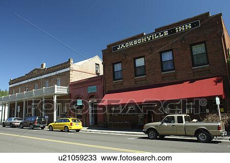 Historic Jacksonville, OR, Oregon, Gold Mining Town, downtown, Jacksonville Inn View Large Photo Image Stock Image - Historic Jacksonville, OR, Oregon, Gold Mining Town, downtown, Jacksonville Inn. Fotosearch