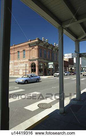 Stock Photograph -  Historic Jacksonville, OR, Oregon, Gold Mining Town, downtown. Fotosearch