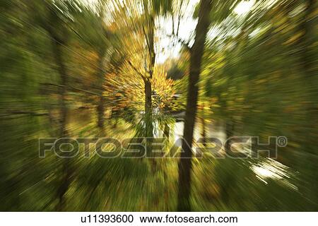 Stock Image -  Hyde Park/Poughkeepsie, NY, New York, Vanderbilt Mansion National Historic Site, Crum Elbow Creek, blur. Fotosearch