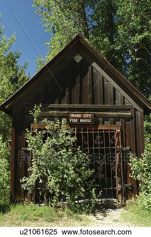 Idaho City, ID, Idaho, Ponderosa Pine Scenic Byway, Gold Mining Town, Fire House View Large Photo Image Stock Photography - Idaho City, ID, Idaho, Ponderosa Pine Scenic Byway, Gold Mining Town, Fire House. Fotosearch