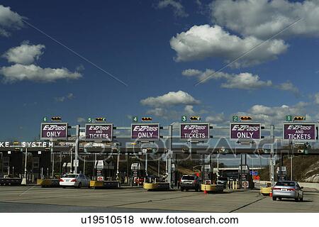 King of Prussia, PA, Pennsylvania, PA Turnpike, interchange, toll road, toll booths View Large Photo Image Stock Photo - King of Prussia, PA, Pennsylvania, PA Turnpike, interchange, toll road, toll booths. Fotosearch