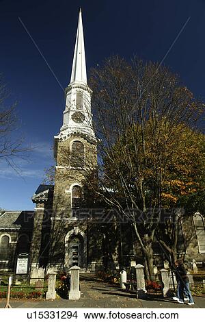 Kingston, NY, New York, Old Dutch Church & Cemetery View Large Photo Image Picture - Kingston, NY, New York, Old Dutch Church & Cemetery. Fotosearch