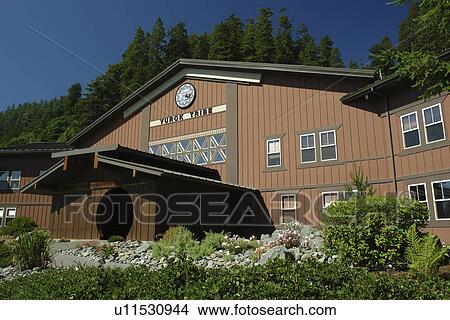 Picture -  Klamath, CA, California, Yurok Tribal Headquarters. Fotosearch