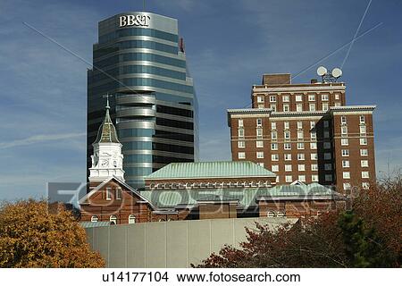 Picture -  Knoxville, TN, Tennessee, Downtown Skyline, autumn. Fotosearch