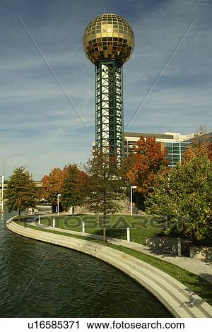 Knoxville, TN, Tennessee, Downtown, Worlds Fair Park, 1982 World's Fair Sunsphere, autumn View Large Photo Image Stock Image - Knoxville, TN, Tennessee, Downtown, Worlds Fair Park, 1982 World's Fair Sunsphere, autumn. Fotosearch