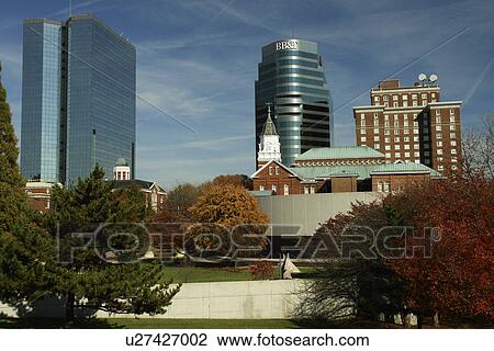 Stock Image -  Knoxville, TN, Tennessee, Downtown Skyline, autumn. Fotosearch
